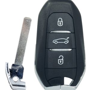 Télécommande compatible Peugeot Citroen DS Mains libres 3 boutons 4A IM3A (A3M15)