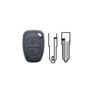 Télécommande 2 boutons PCF7946 / NE72 et VAC102 Renault , Opel, Nissan